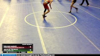 113 lbs Champ. Round 3 - Nicolas Trujillo, Benicia Wrestling vs William Harvey, Maria Carrillo High School Wrestling