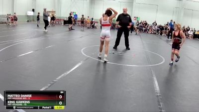 84 lbs Round 6 (8 Team) - King Hawkins, Mat Assassins vs Matteo Danise, Mat Assassins Red