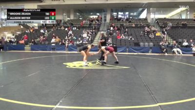 124 lbs Cons. Round 2 - Allison Meyer, Lindenwood University vs Brooke Zejada, Texas Woman`s University