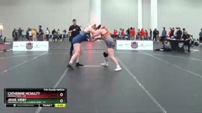 191 lbs Placement Matches (16 Team) - Jesse Kirby, University Of The Cumberlands vs Catherine McNulty, Indiana Tech