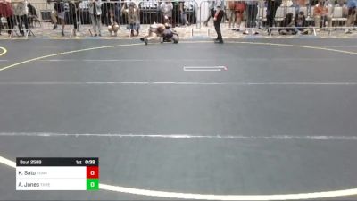 61 lbs Consi Of 8 #1 - Kingston Sato, Team Aggression vs Aamir Jones, Threshold WC