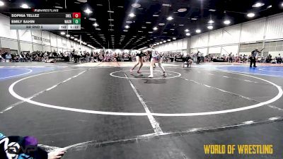 110 lbs Rr Rnd 5 - Sophia Tellez, Shelton Wrestling Academy K-6 vs Emily Sahin, Washington K-6