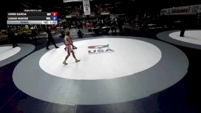100 lbs Semis - Aiden Garcia, Rough House Wrestling vs Logan Hunter, Ferndale Wrestling Club/Lost Coast Wrestling