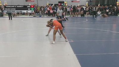 115 lbs Champ. Rd Of 32 - Chloe Caton, Jackrabbit Wrestling Academy vs Roselane D. Verrett, Super D Wrestling