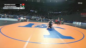 5A Boys 175 lbs Semifinal - Zechariah Halsey, Lebanon Boys vs Arturo Echeverria, Hillsboro Boys