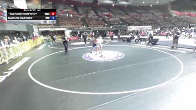 132 lbs Cons. Semis - Jackson Humphrey, High Desert Wrestling Club vs Madden Martinez, Red Wave Wrestling