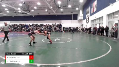 138 lbs Cons. Round 2 - Trent LeBaron, Cypress vs Matthew Sanchez, Lakewood