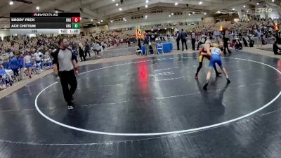 106 lbs Quarterfinals (8 Team) - Ace Chittum, Cleveland High School vs Brody Peck, Ravenwood High School