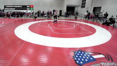 53 lbs Semis - Leighton Theobald, Wisconsin vs Teige Emslie, Wisconsin