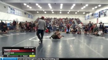 138 lbs Champ. Round 2 - Bartti Guo, JW North vs Maddox Herrera, Esperanza