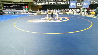 Girls 3A 125 lbs Cons. Semi - Aurora Hiebert, Kelso (Girls) vs Alexa Kemp, Walla Walla (Girls)