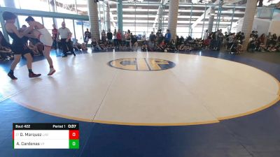 132 lbs Cons. Round 2 - Devin Marquez, Hanford Bullpups vs Andrsyn Cardenas, Valiant Prep