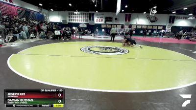 150 lbs Cons. Round 1 - Joseph Kim, Workman vs Damian Guzman, Desert Hot Springs