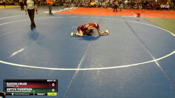 90 lbs Champ. Round 1 - Easton Cruze, Willmar vs Kiptyn Thompson, Fosston-Bagley Brawlers