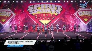 Palmetto Xplosion All Star Cheer - Fire Storm [2024 L1 Junior - D2 Day 1] 2024 Spirit Sports Myrtle Beach Nationals