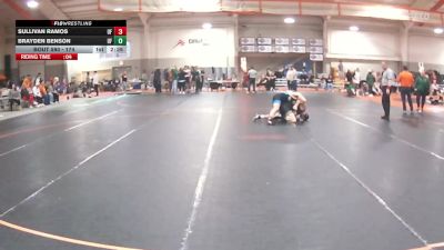 174 lbs Cons. Round 4 - Sullivan Ramos, UW Parkside vs Brayden Benson, Tiffin