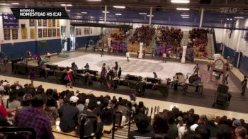 Homestead HS (CA) "Ontario CA" at 2026 WGI Percussion Ontario Regional+ Prelims