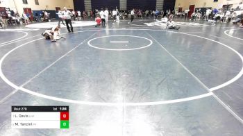 114 lbs Quarterfinal - Liam Davis, Lake Highland Prep vs Max Tancini, Perkiomen Valley