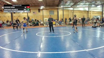 141 lbs Semifinal - Santiago Pacheco, Westcliff vs Jackson Webb, North Idaho College