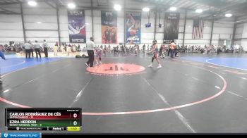 88 lbs Rd# 6- 9:00am Saturday Final Pool - Ezra Herron, NCWAY National Team vs Carlos Rodríguez De Céspedes, Untouchables