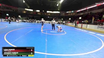 100 lbs Champ. Round 1 - Kennedy Farrar, Gila Ridge High School vs Leah Parker, Chino Valley