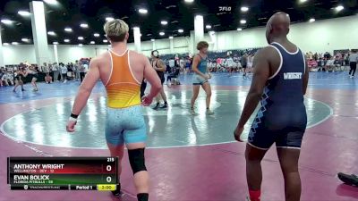 215 lbs Round 3 (16 Team) - Evan Bolick, Florida Pitbulls vs Anthony Wright, Wellington - DEV