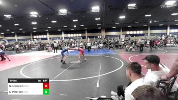 144 lbs Quarterfinal - Nathan Marquez, Orange County RTC vs Clark Petersen, East Idaho Elite