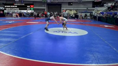 6A 138 lbs Quarterfinal - Nevin Claypool, Gulf Shores vs Myers Duncan, Pike Road School