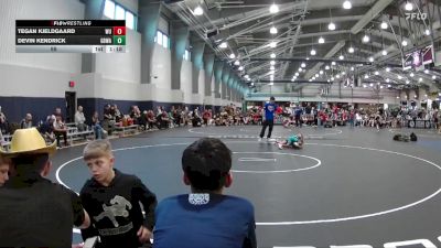 55 lbs Placement (4 Team) - Tegan Kjeldgaard, Warrior Up vs Devin Kendrick, Gracie Barra Westchase Wrestling Club