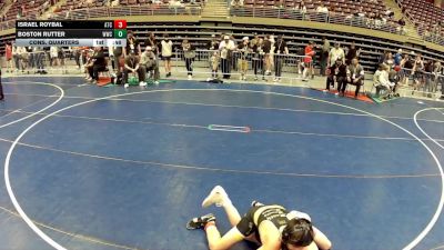 111 lbs Cons. Quarters - Israel Roybal, Aniciete Training Club vs Boston Rutter, Wasatch Wrestling Club