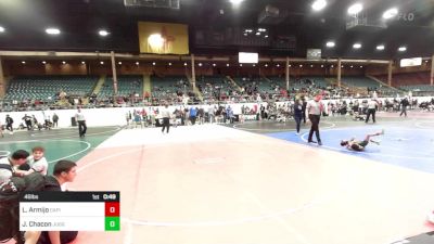 46 lbs Quarterfinal - Levi Armijo, Capital City Jr Wrestling vs Jarren Chacon, Juggernaut Wrestling Club