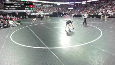 Girls 120 lbs Quarterfinal - Kit Alsaker, Waunakee-Girls vs Devlynn Albrecht, Milton-Girls