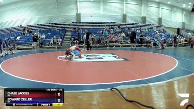 78 lbs Round 2 - Chase Jacobs, MI vs Edward Zeller, OH