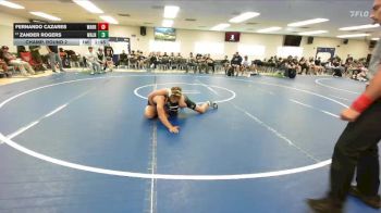 126 lbs Champ. Round 2 - Zander Rogers, Walnut vs Fernando Cazares, Warren