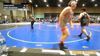 200 lbs Quarterfinal - Raiden Bishop, Red Wave Wrestling vs Henry Richardson, Elite Force Wrestling Club