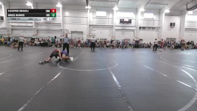 105 lbs Round 6 (8 Team) - Cooper Regoli, The Wrestling Mill vs Greg Burks, Lake WC