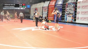 126 Class 2 lbs Champ. Round 1 - Jonathan Declue, St. Clair vs Hudsyn Russell, Seneca