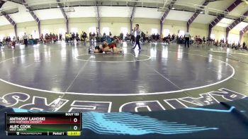 165 lbs Quarterfinal - Anthony Lahoski, Ohio Northern Univerity vs Alec Cook, West Liberty