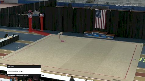 Reese Renton - Ribbon - 2021 Rhythmic Elite Qualifier