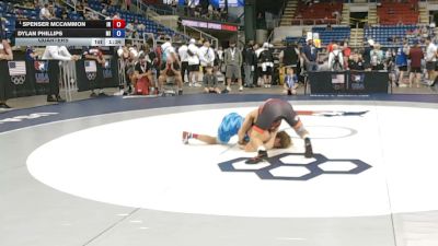120 lbs Quarters - Spenser McCammon, Indiana vs Dylan Phillips, Michigan
