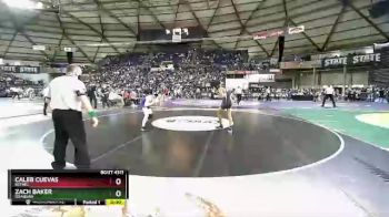 4A 113 lbs Cons. Round 3 - Caleb Cuevas, Bethel vs Zach Baker, Issaquah