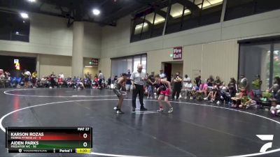 108 lbs Round 3 (6 Team) - Aiden Parks, Predator WC vs Karson Rozas, Morris Fitness #2