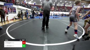 80 lbs Final - Crew Swigart, Choctaw Ironman Youth Wrestling vs Jaxon Johnson, Carl Albert