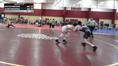 157 lbs Quarterfinal - Waylan Winseman, Nyma vs Jacob Critchfield, Doughboy Wrestling Club