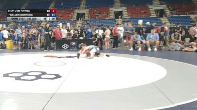132 lbs Cons. Rd Of 16 - Brayden Hawes, Minnesota vs Kellen Downing, Montana