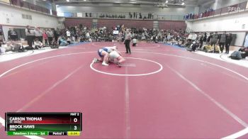 215 lbs 3rd Place Match - Carson Thomas, St. Johns vs Brock Haws, Pima
