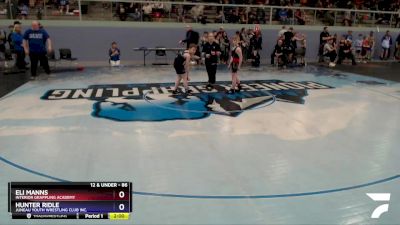 86 lbs Round 2 - Hunter Ridle, Juneau Youth Wrestling Club Inc. vs Eli Manns, Interior Grappling Academy