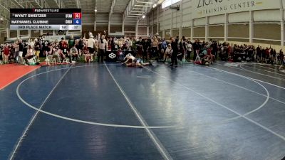 144 lbs Cons. Round 2 - Greg Hall, Oregon vs Roper Higley, Idaho