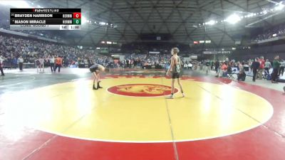 Boys 3A 106 lbs Cons. Round 7 - Brayden Harrison, Hermiston vs Mason Miracle, Hermiston