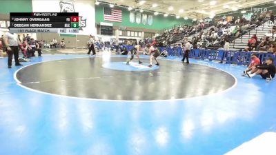 138 lbs 1st Place Match - Deegan Hernandez, Martin Luther King vs Johnny Overgaag, Palm Desert
